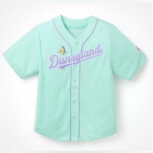 Disney Parks 2025 Disneyland Little Mermaid ARIEL Teal Baseball Jersey Adult NWT
